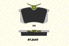 Renault Clio 3 Arka Disk Fren Balatası 2006-2012